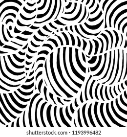 White and black grunge pattern. Background. Brush. Vector.