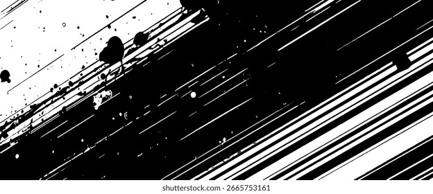White and black grunge scratch brush diagonal line background