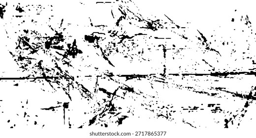 Weiße und schwarze Grunge-Textur. Abstrakte Skizze, um einen verzerrten Effekt zu erzeugen. Distress Overlay Korn monochrome Design. Vektorgrafik