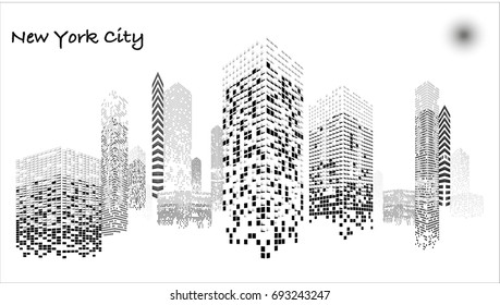 White and Black illuminated Building under construction, skyscrapers and flat, light, stage, home, house