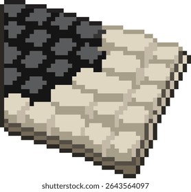 white and black keyboard, pixel art, eps 10