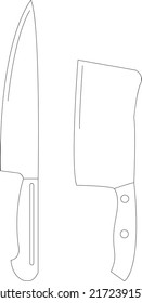  Weiß-Schwarz-Messer-Vektorgrafik , Clipkunst , einfache