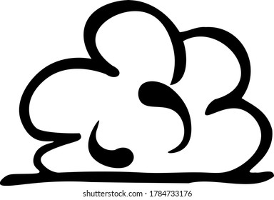 white and black linear vector tree illustration