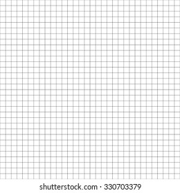 White with black lines lined paper. The paper into the cell. Vector, seamless texture. Pattern background similar to paper.