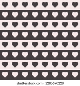 White Black Love/Heart Pattern Seamless