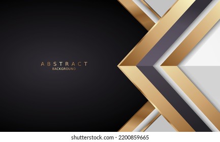 white and black luxury premium background and gold lines.