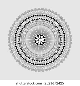 White Black Mandala Design Premium
