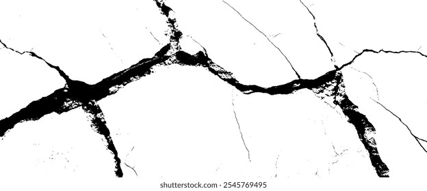 Fondo de textura agrietada de mármol blanco y negro.