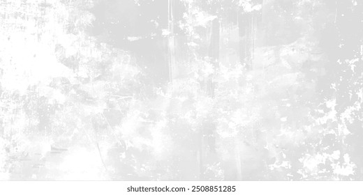 White and black messy wall stucco texture background. old rustic vintage white background with stains and grunge texture.