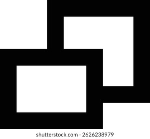 white and black minimize icon design