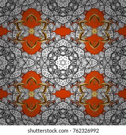 White, black and orange colors with colored ornament mandala, based on ancient greek and islamic ornaments. For wedding invitation, book cover or flyer.