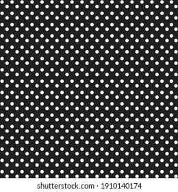 White and black Polka Dot seamless pattern. Vector background.