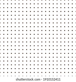 White and black Polka Dot seamless pattern. Vector background.