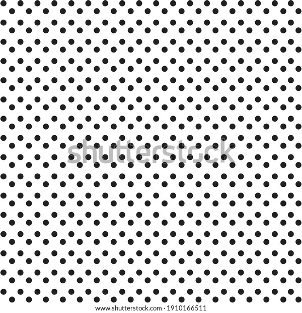 White Black Polka Dot Seamless Pattern Stock Vector (Royalty Free ...