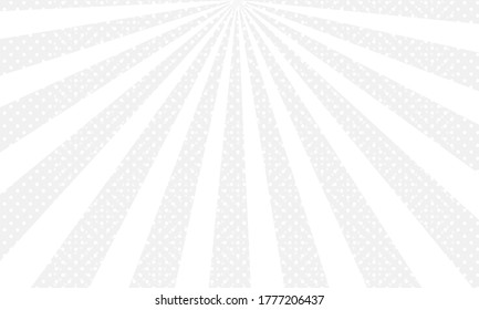 White and black ray burst dot style background vector design