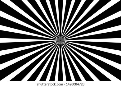 White and black ray burst style background