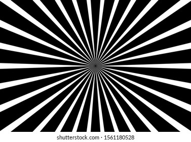 White and black ray burst style background