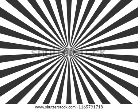 White and black ray burst style background