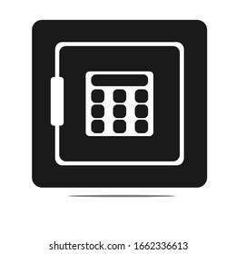 White and Black simple finance icon for website and application