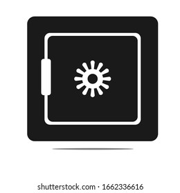 Icono de finanzas simples en blanco y negro para sitios web y aplicaciones