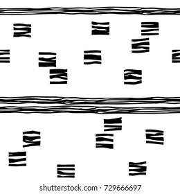 white black striped with square seamless pattern