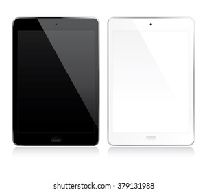 White and black tablets set