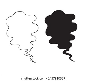 white and black text balloons, illustration of white background vector

