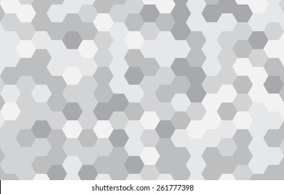 white black texture geometric background made of hexagon.