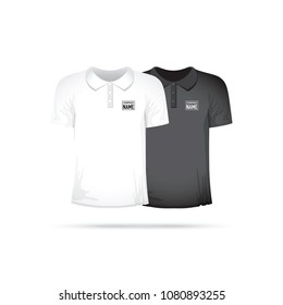 a white and black t-shirt