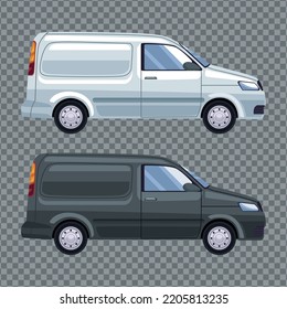 White And Black Vans Mockup Icons