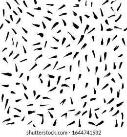 White and black vector. Brush grunge pattern, fabric, texture.