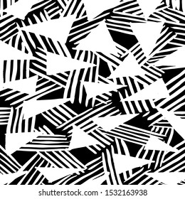 White and black vector. Grunge background. Abstract brush pattern.