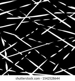 White and black vector. Grunge background. Abstract brush pattern.