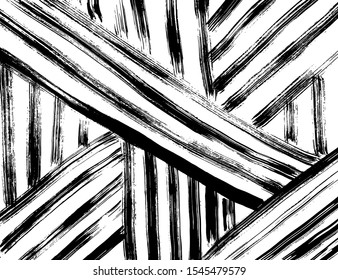 White and black vector. Grunge background. Abstract brush pattern.