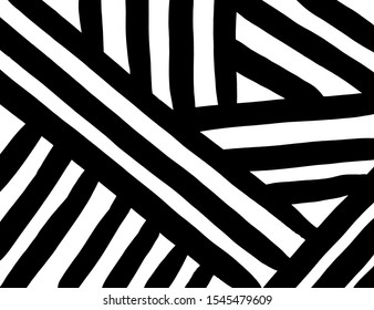 White and black vector. Grunge background. Abstract brush pattern.