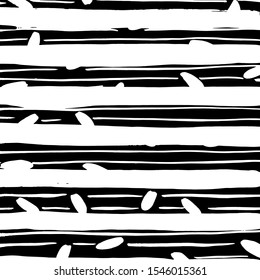 White and black vector. Grunge background. Abstract brush pattern.
