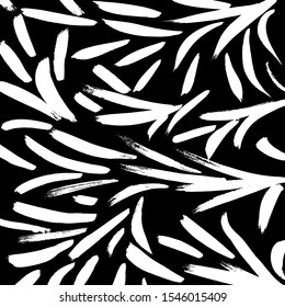 White and black vector. Grunge background. Abstract brush pattern.