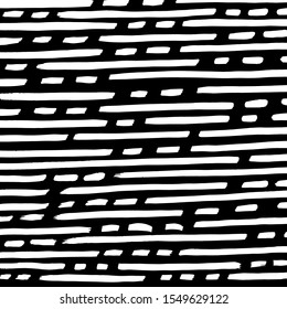 White and black vector. Grunge background. Abstract brush pattern.