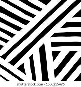 White and black vector. Grunge background. Abstract brush pattern.