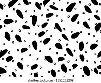 White and black vector. Grunge background. Abstract brush pattern.
