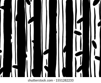 White and black vector. Grunge background. Abstract brush pattern.