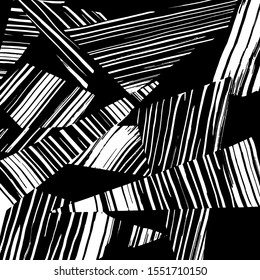White and black vector. Grunge background. Abstract brush pattern.