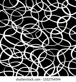 White and black vector. Grunge background. Abstract brush pattern.