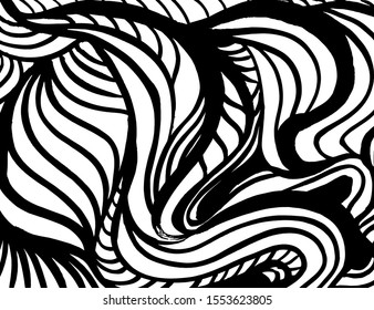 White and black vector. Grunge background. Abstract brush pattern.