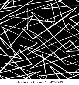 White and black vector. Grunge background. Abstract brush pattern.
