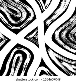 White and black vector. Grunge background. Abstract brush pattern.