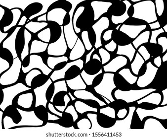 White and black vector. Grunge background. Abstract brush pattern.