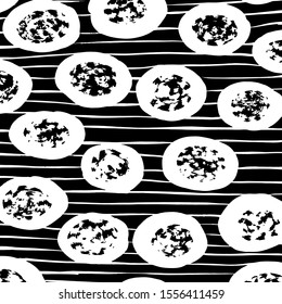 White and black vector. Grunge background. Abstract brush pattern.