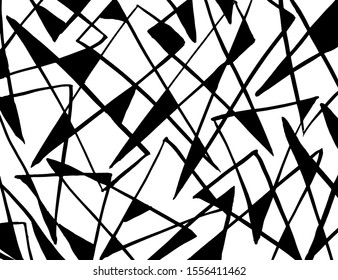 White and black vector. Grunge background. Abstract brush pattern.