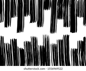 White and black vector. Grunge background. Abstract brush pattern.